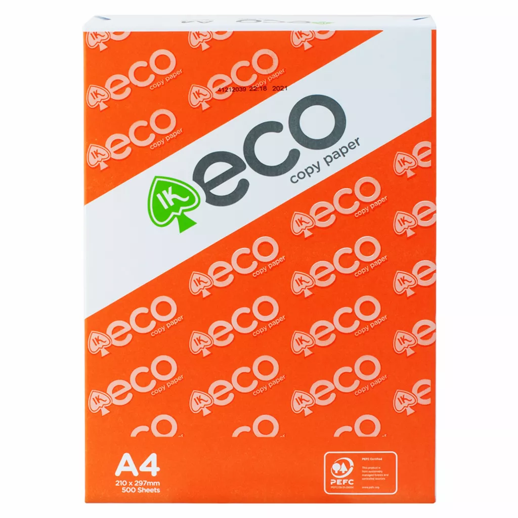 Папір IK ECO Premium A4 80 г/м2, 500 арк./уп., білий